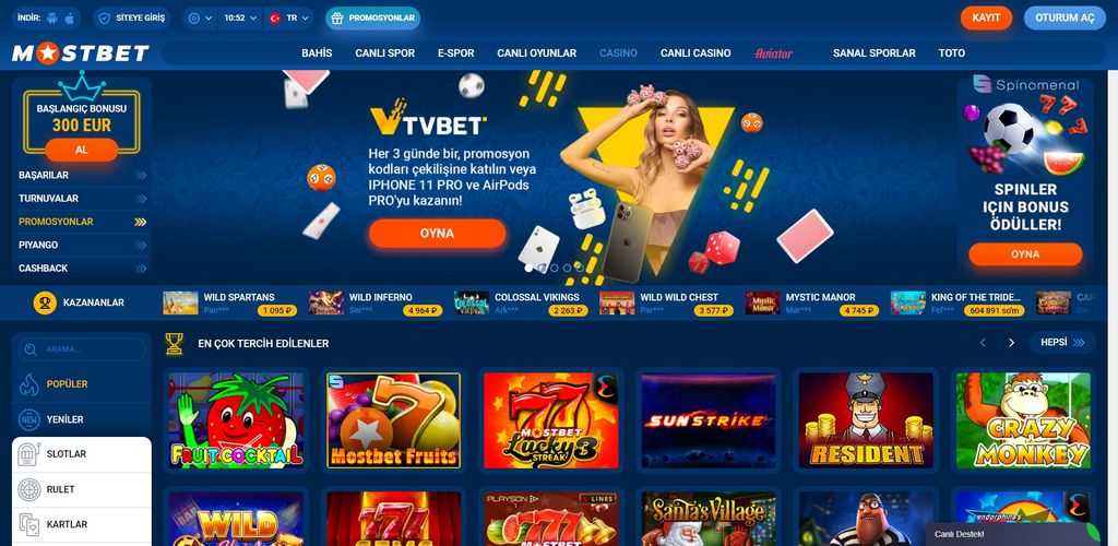 Aplicativo Mostbet para Android e iOS